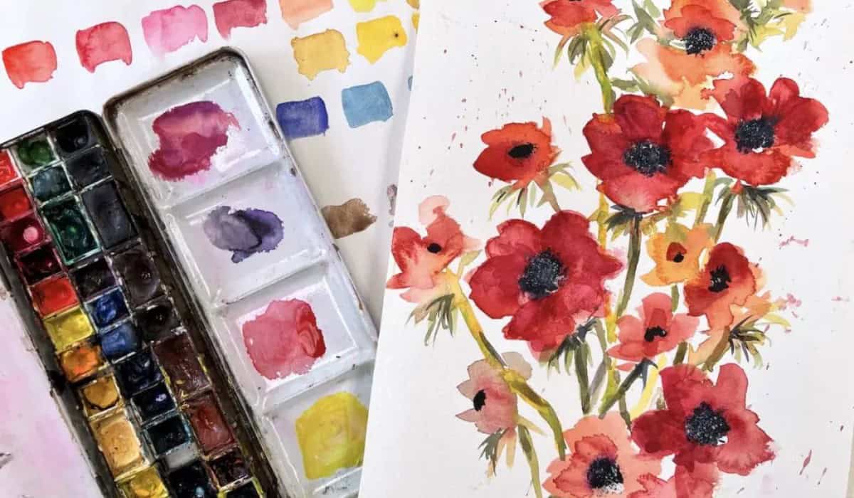 Waterverf Werkboek voor Volwassenen: Creatief Waterverf Boek, inclusief