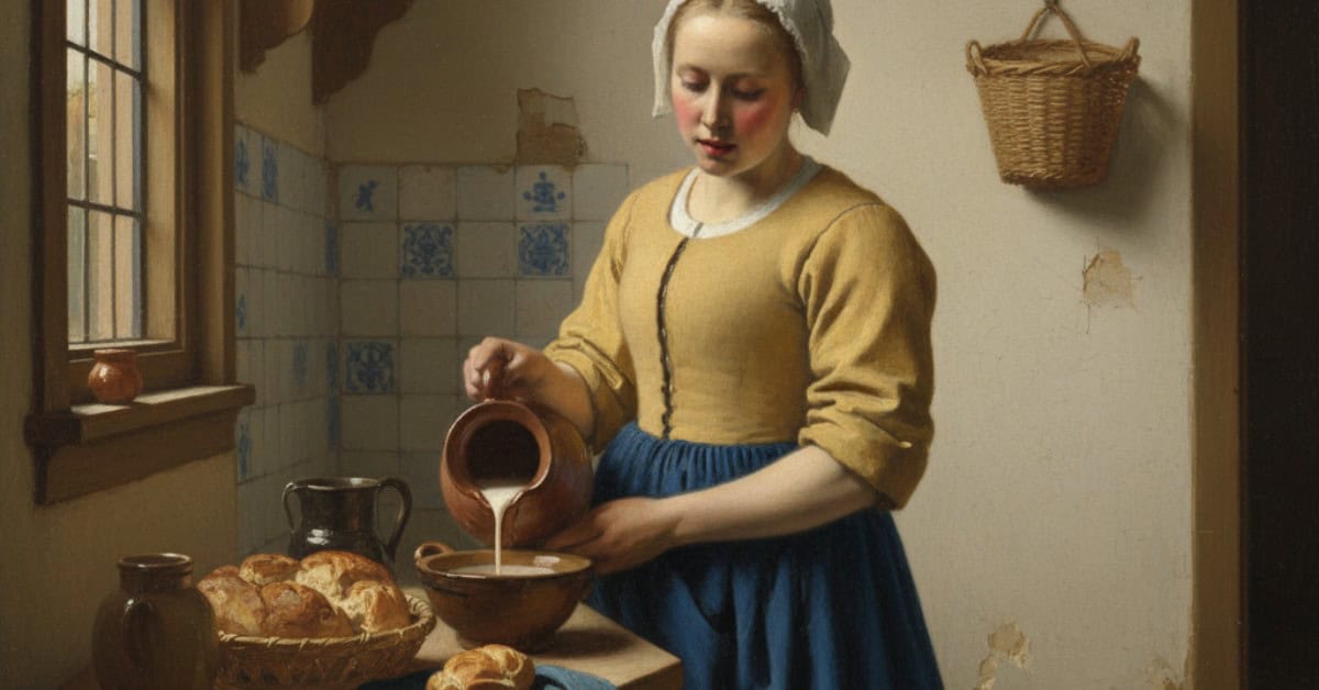 Vermeer en Het Melkmeisje Een Schilderij dat de Nederlandse Gouden Eeuw Bekijkt