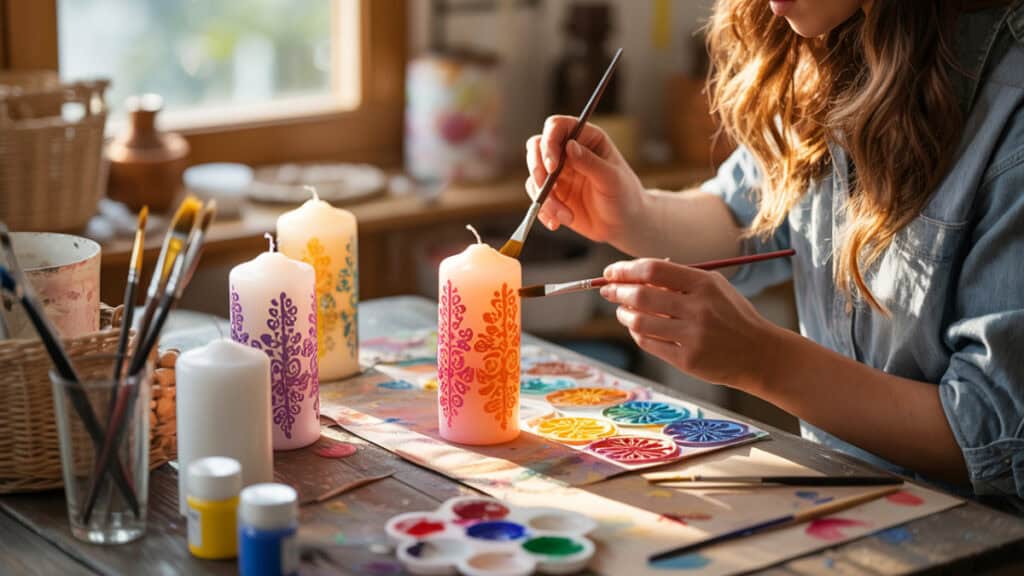 Kaarsen schilderen