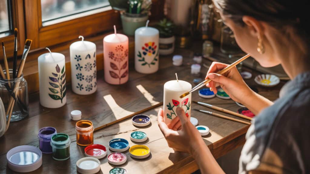 Kaarsen schilderen
